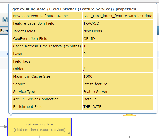 field enricher to get the date of the latest feature in the database