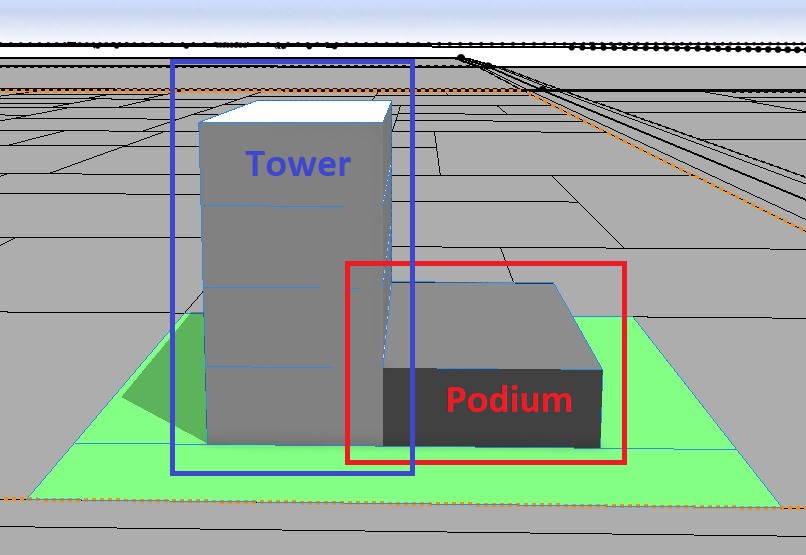 Podium and Tower
