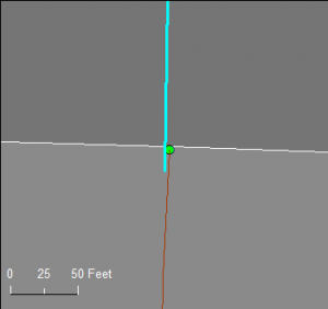 image of lines that are not snapped to points