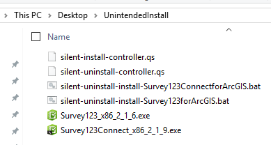 Unattended install files