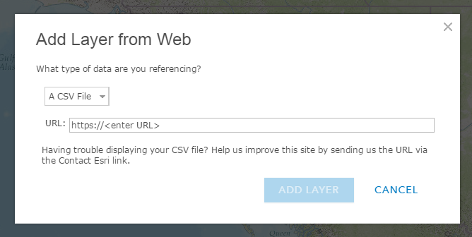 add csv from web