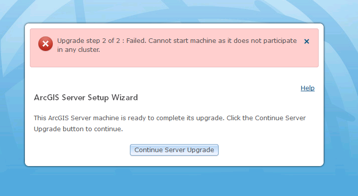 Server upgrade error from 10.4.1 -> 10.5
