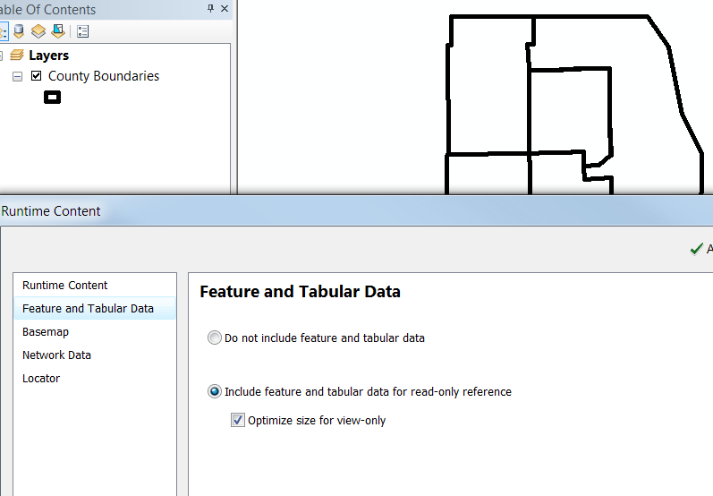 Feature and tabular data settings. 
