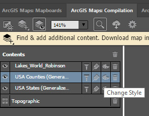 Change Style in ArcGIS Maps for Adobe CC