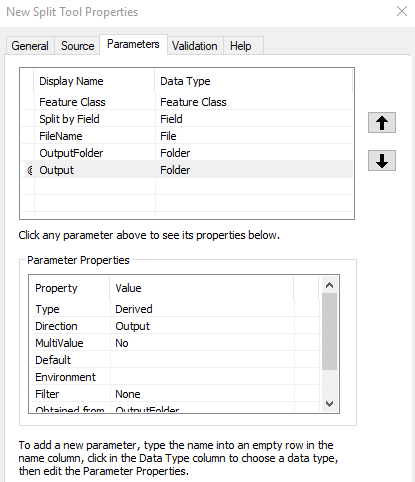 Screenshot of my parameter settings
