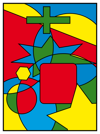 Example of a "four color map."