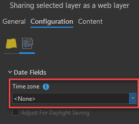 ArcGIS Pro share/overwrite time zone setting