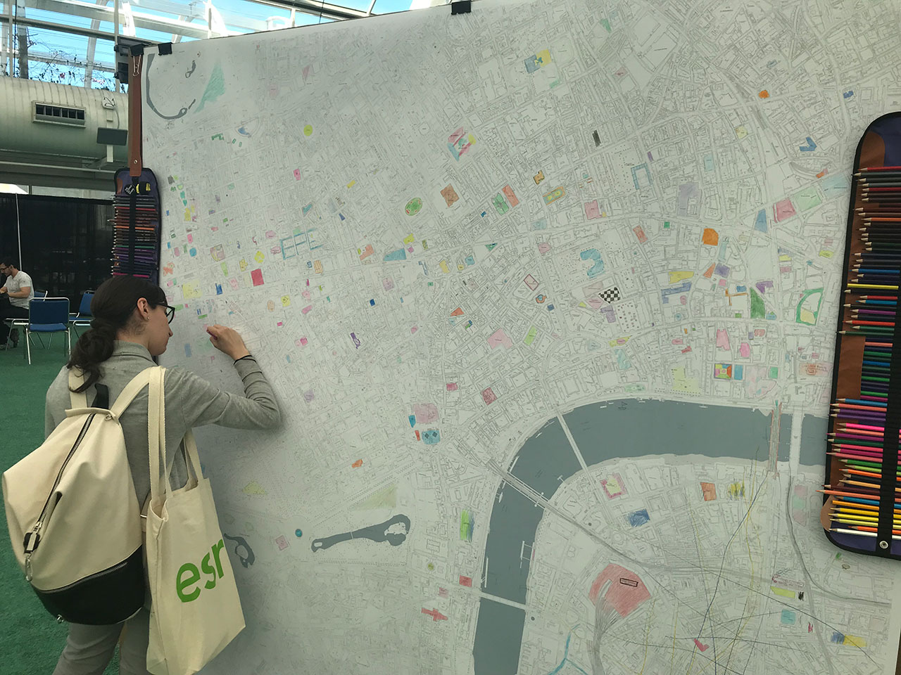 A UC attendee takes on the mindful mapping challenge.