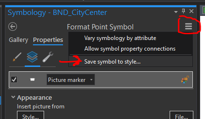 Save Symbol to Style