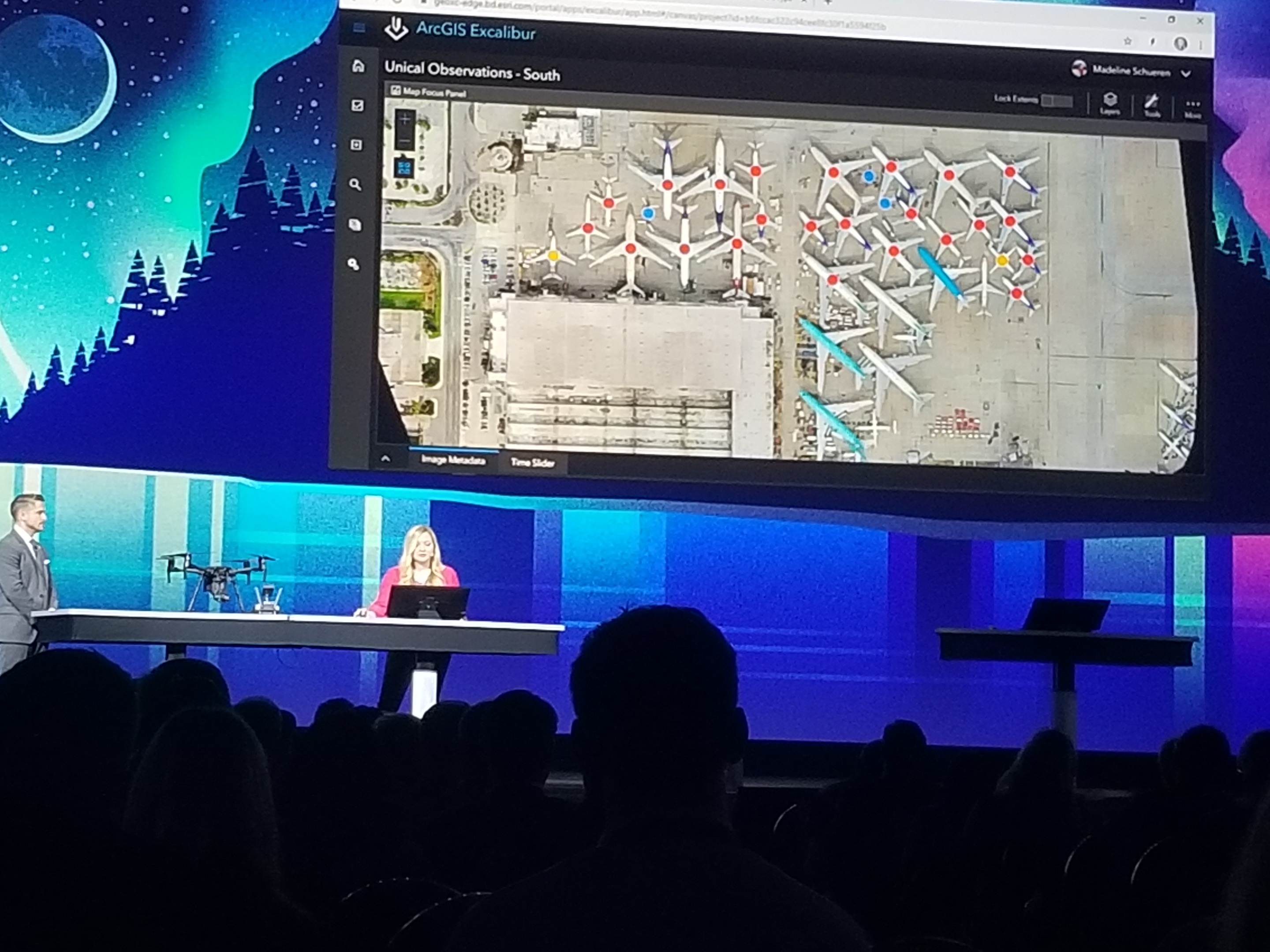 ArcGIS Excalibur demo at Federal GIS Conference 2020